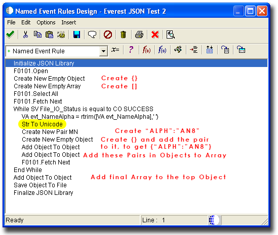 A simple NER function to extract AB data, convert strings to UTF8, build a JSON structure and save it to a file